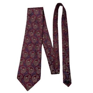 Kenneth Cole Tie Paisley Print 100% Silk
